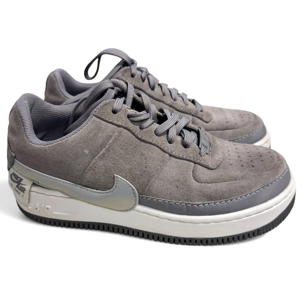 Nike Air Force 1 Jester Gray Suede Air Sneakers Size 8.5